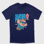 Camiseta Básica Unissex Super Peter Mario Azul Marinho