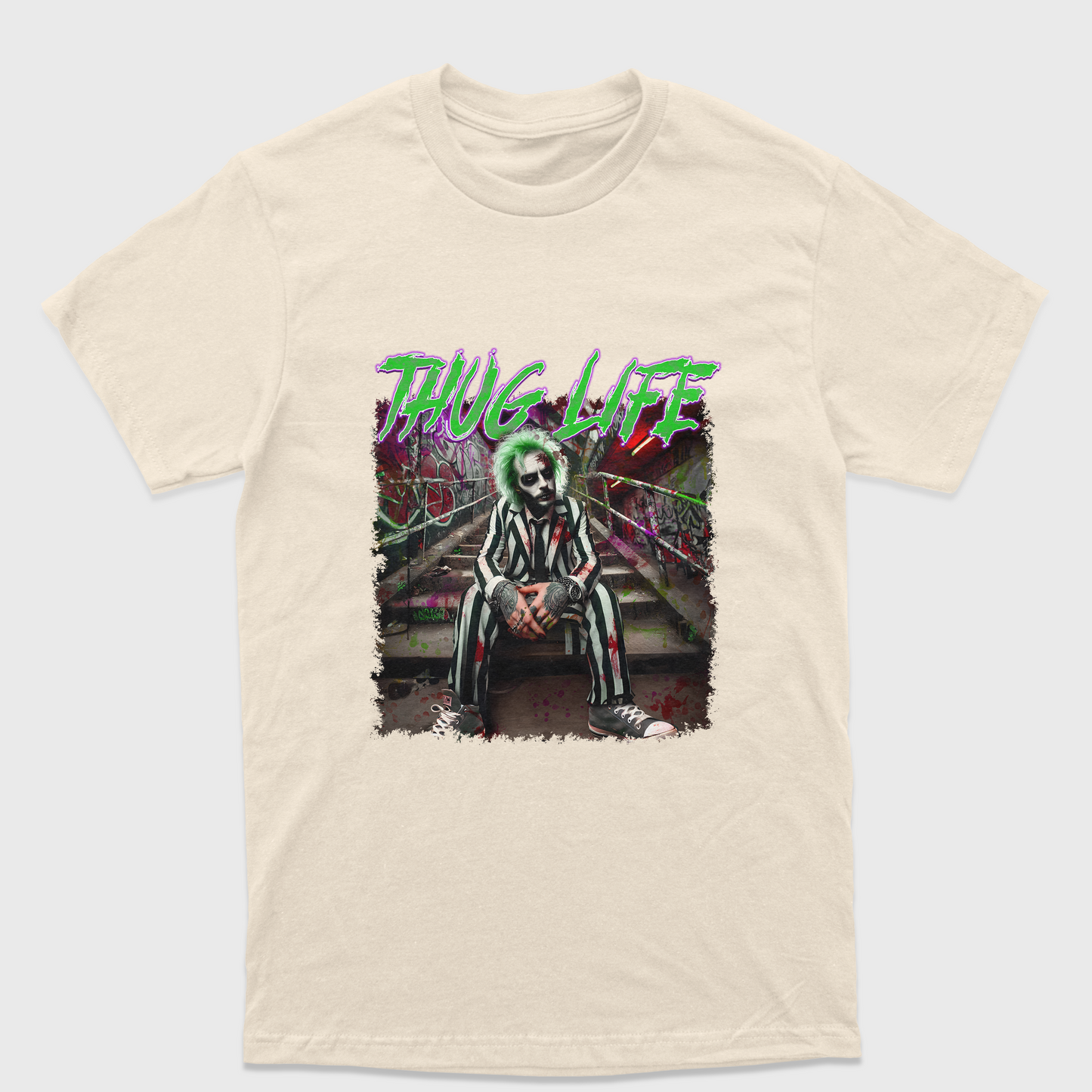 Camiseta Básica Unissex Thug Life Beetlejuice