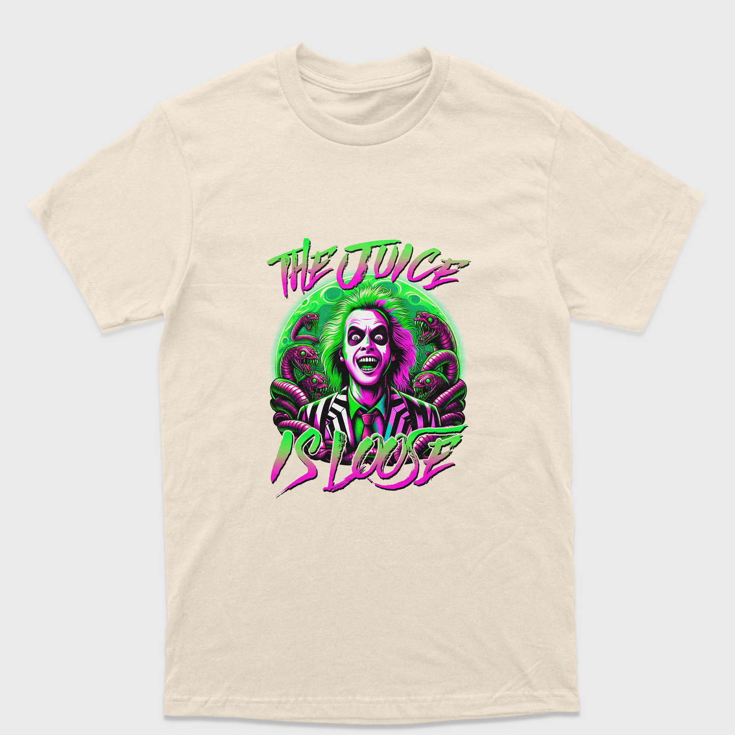 Camiseta Básica Unissex Beetlejuice The Juice Is Loose