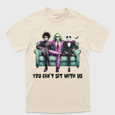 Camiseta Básica Unissex Beetlejuice You Can't Sit With Us