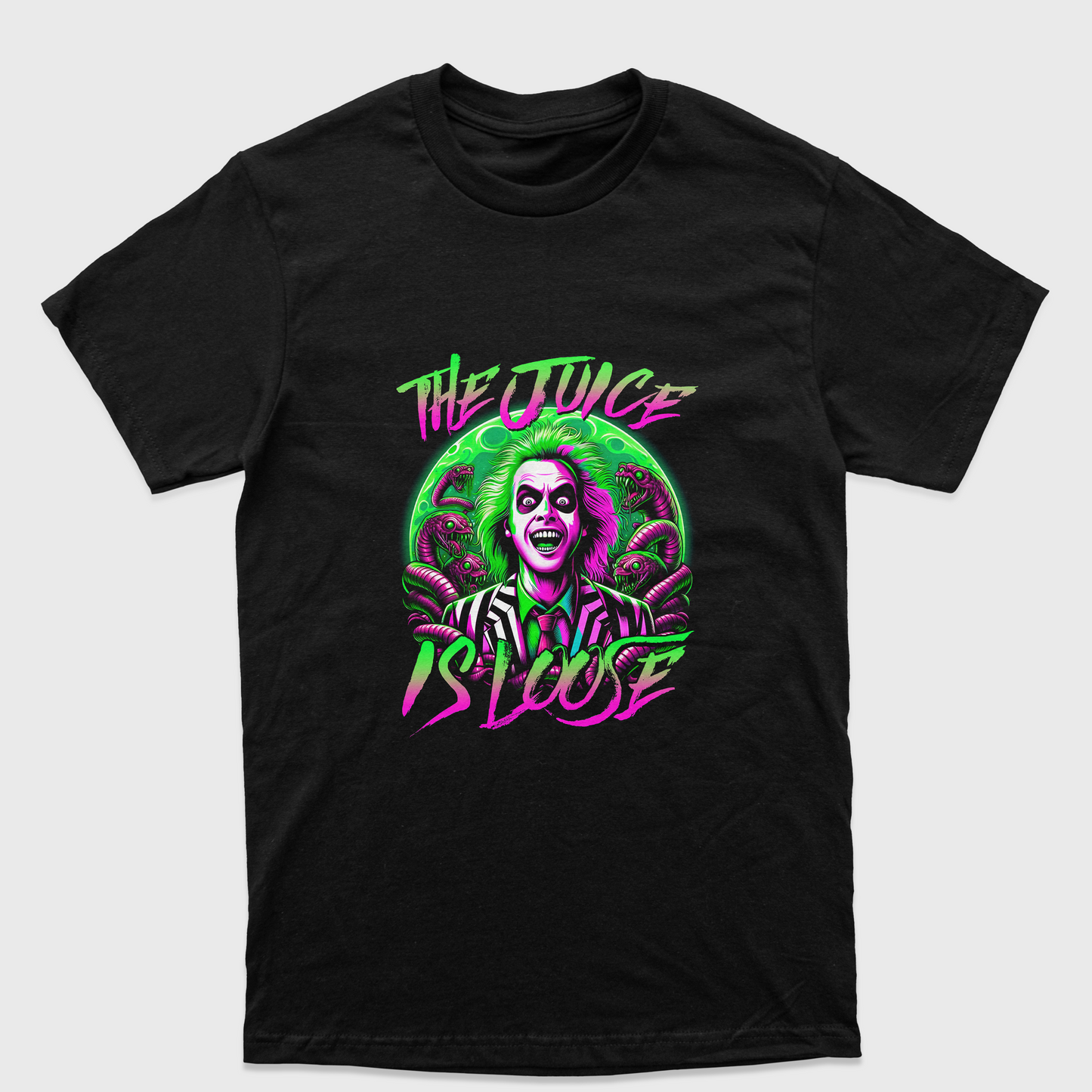 Camiseta Básica Unissex Beetlejuice The Juice Is Loose