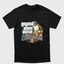 Camiseta Básica Unissex Grand Theft Auto San Andreas-PRETO