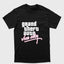 Camiseta Básica Unissex Grand Theft Auto Vice City-PRETO