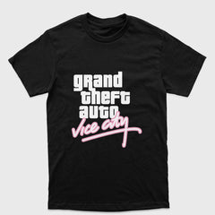 Camiseta Básica Unissex Grand Theft Auto Vice City