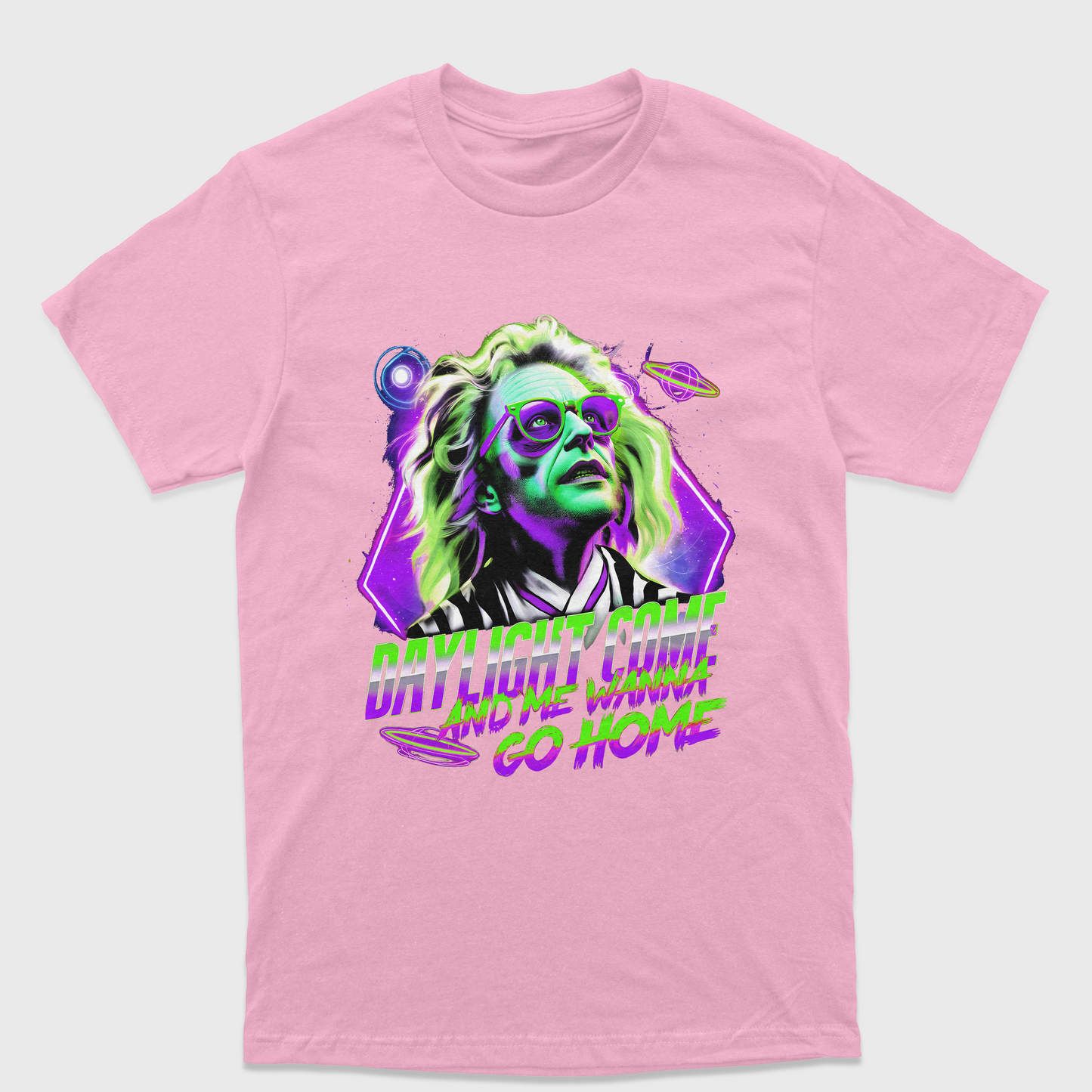 Camiseta Básica Unissex Daylight Come Beetlejuice