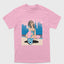 Camiseta Básica Unissex Grand Theft Auto Woman-ROSA BEBE
