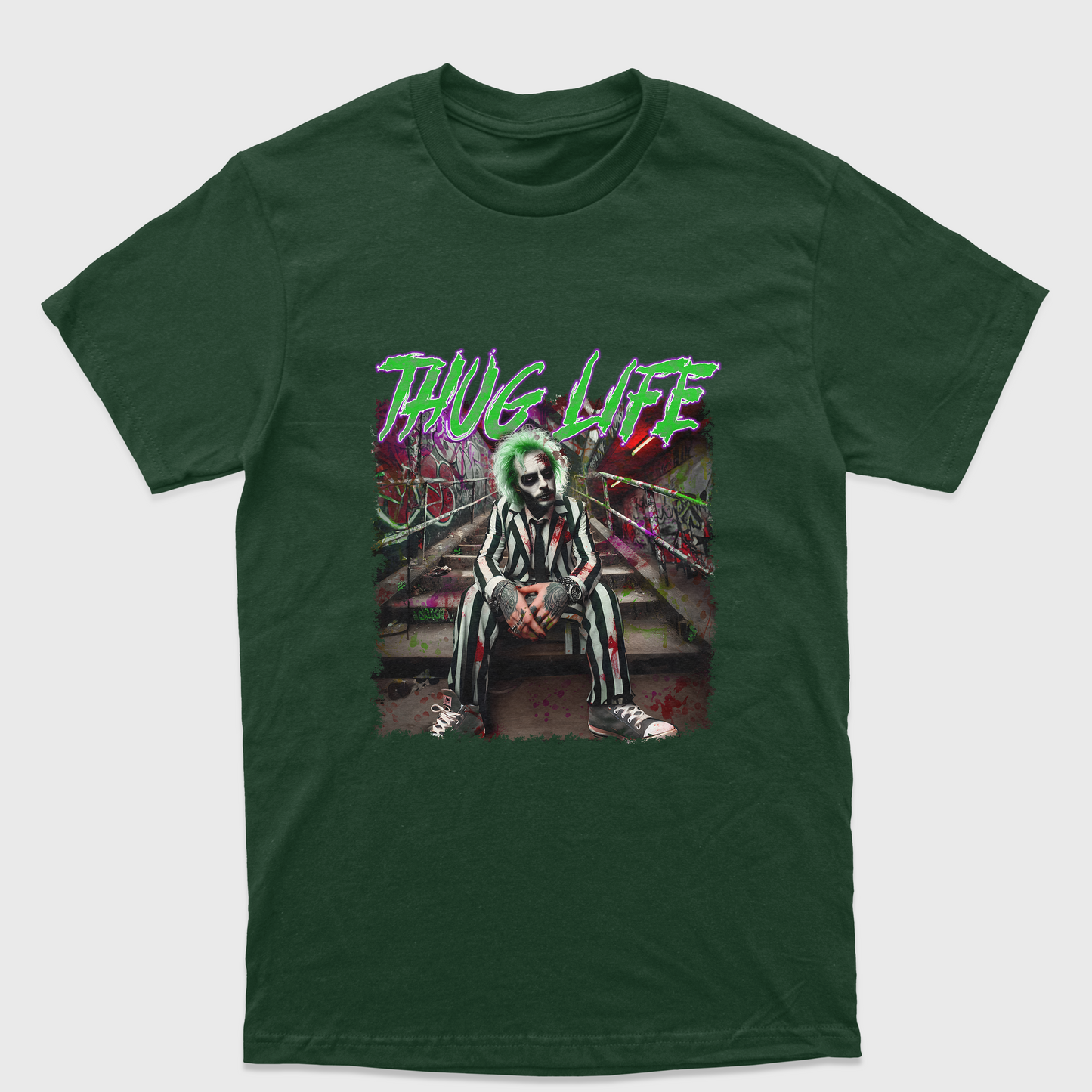 Camiseta Básica Unissex Thug Life Beetlejuice
