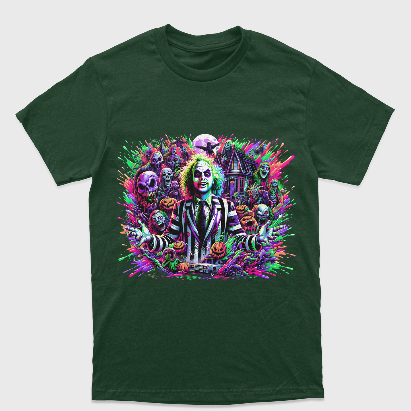Camiseta Básica Unissex Beetlejuice Movie Ghost