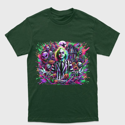 Camiseta Básica Unissex Beetlejuice Movie Ghost