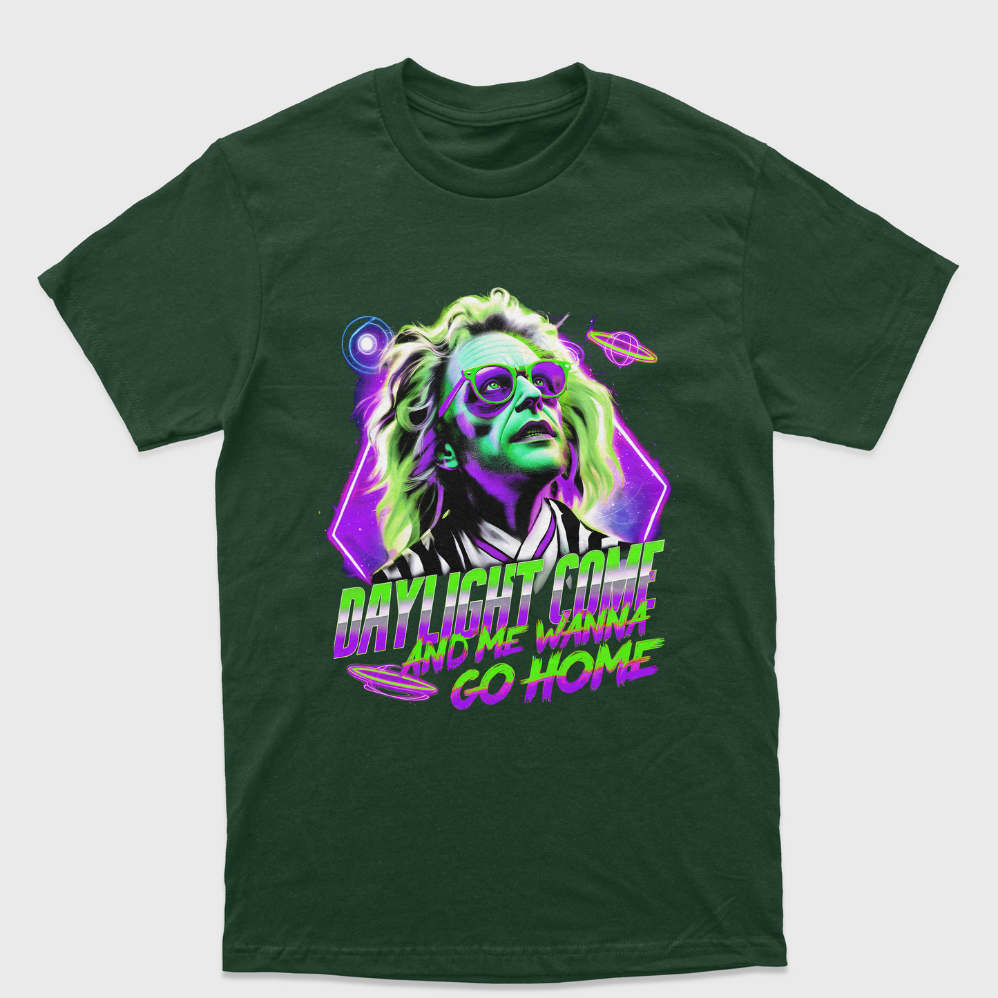 Camiseta Básica Unissex Daylight Come Beetlejuice