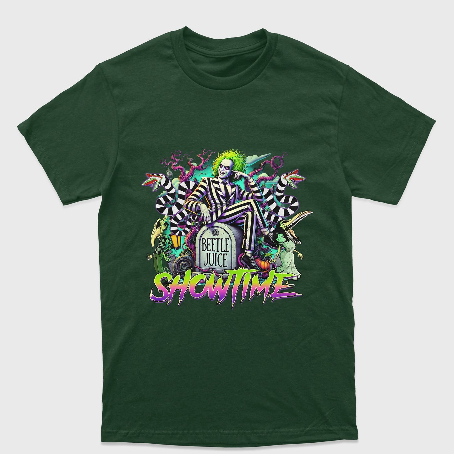 Camiseta Básica Unissex Showtime Beetlejuice