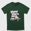 Camiseta Básica Unissex Grand Theft Auto Vice City-VERDE