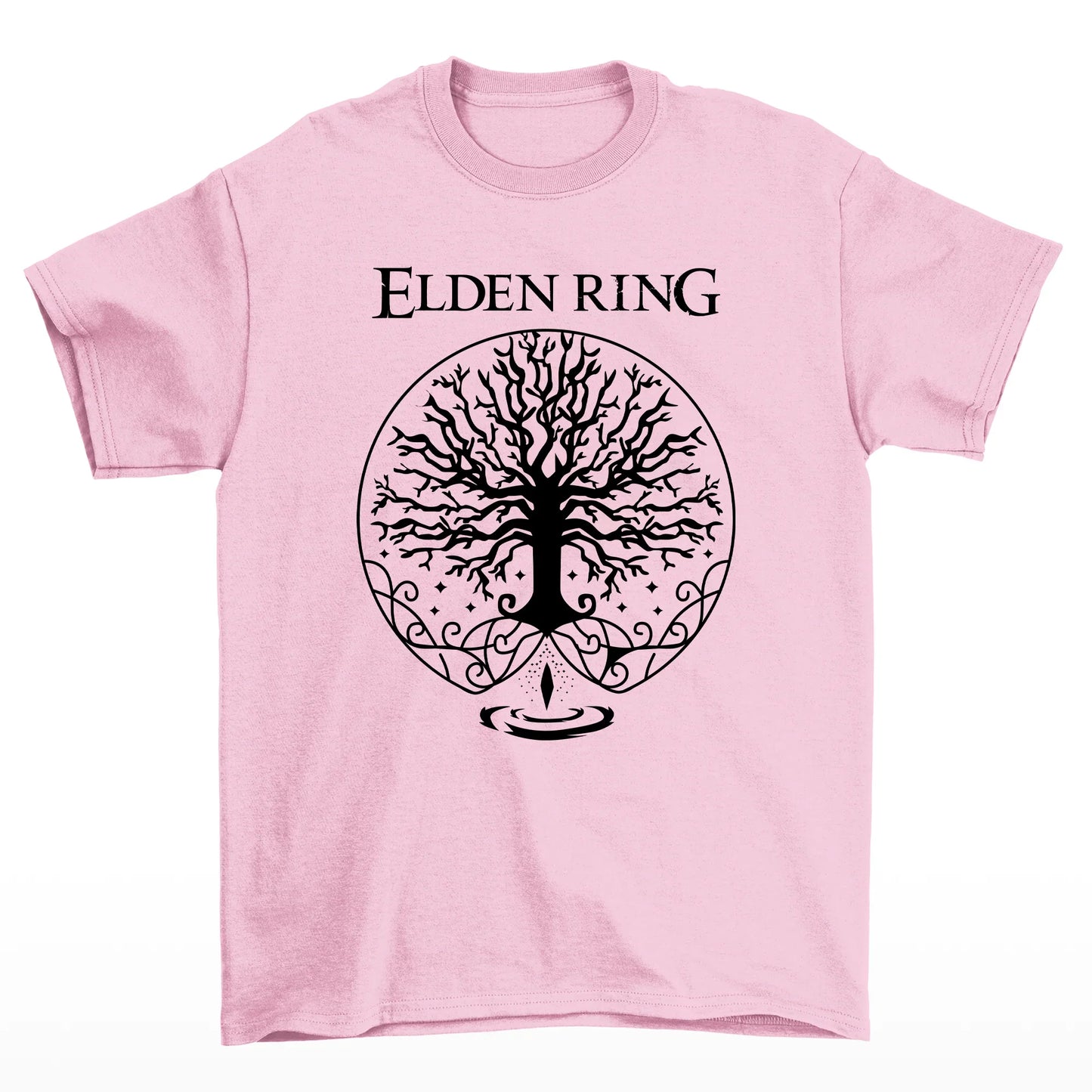 Camiseta Básica Térvore Elden Ring-rosa bebe