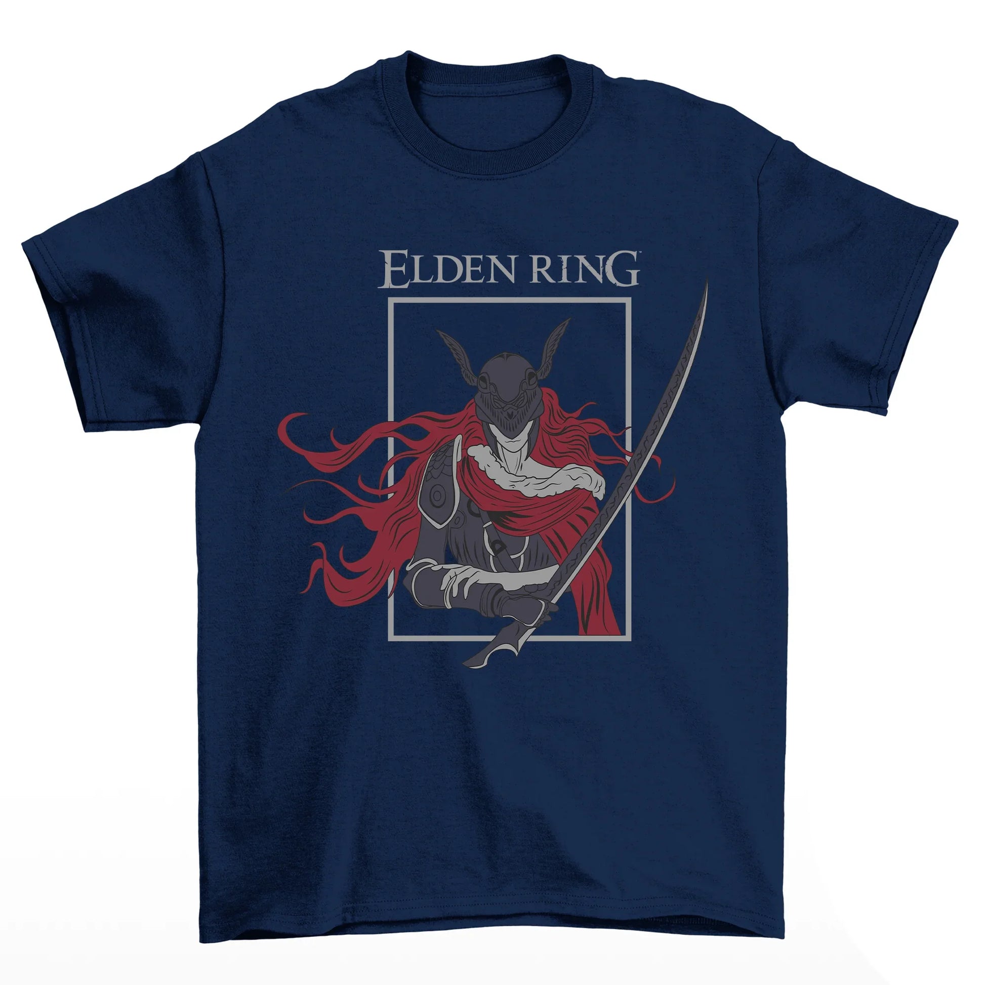 Camiseta Básica Malenia Blade of Miquella Elden Ring-azul-marinho
