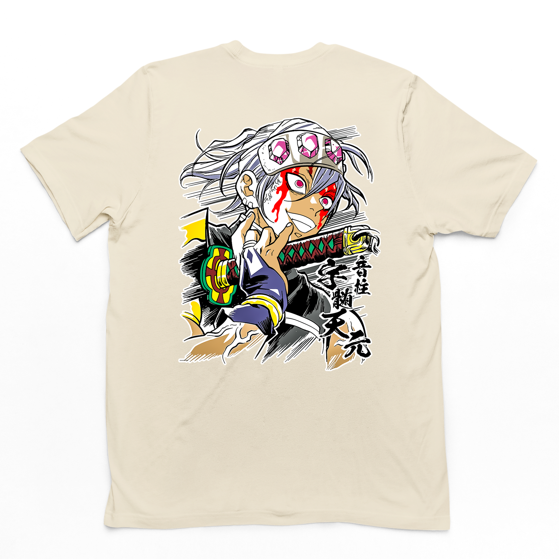 Camiseta Básica Uzui Hashira Kimetsu no Yaiba- PÉROLA