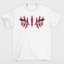 Camiseta Básica Akaza Lua Superior Demon Slayer- branco