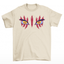 Camiseta Básica Akaza Lua Superior Demon Slayer- pérola