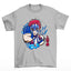 Camiseta Básica Cyber Akaza Demon Slayer Art- CINZA