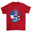Camiseta Básica Cyber Akaza Demon Slayer Art- VERMELHO