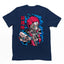 Camiseta Básica Cyber Akaza Demon Slayer Art- AZUL-MARINHO