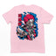 Camiseta Básica Cyber Akaza Demon Slayer Art- ROSA BEBE