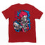 Camiseta Básica Cyber Akaza Demon Slayer Art- VERMELHO