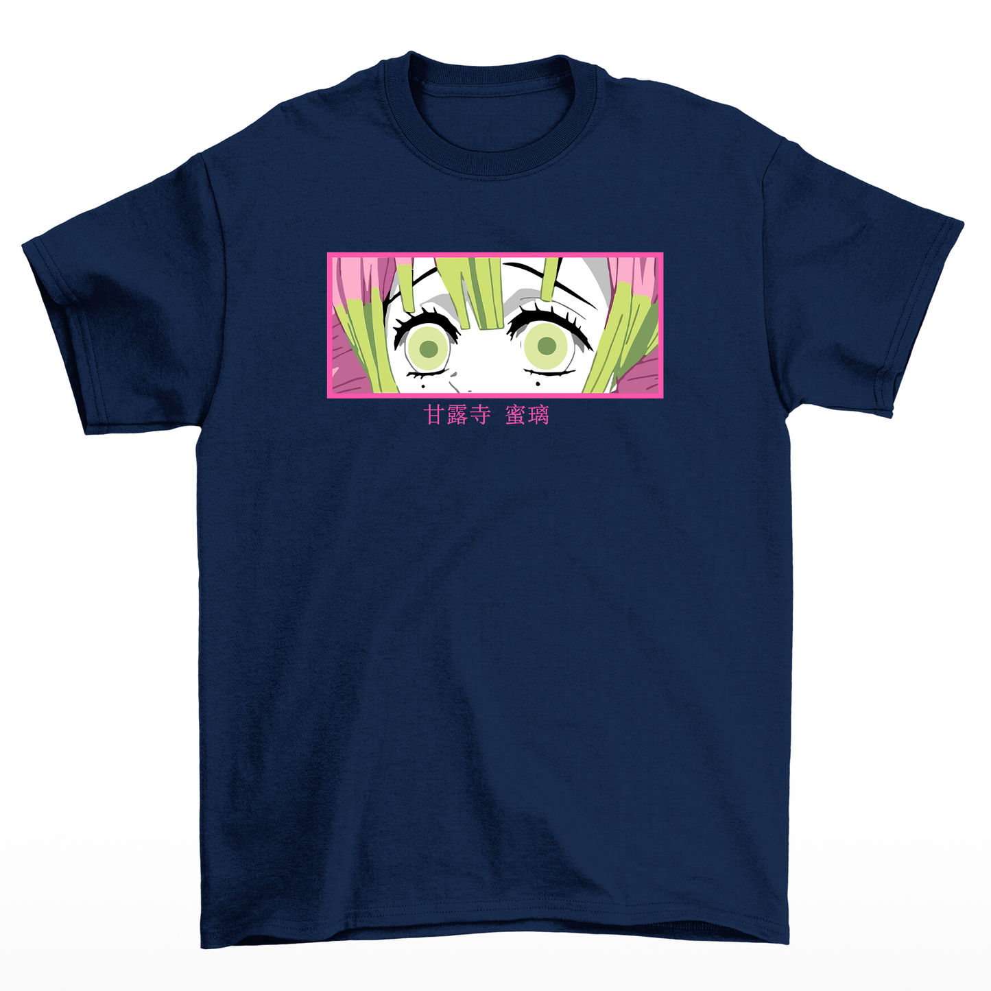 Camiseta Básica Kanroji Mitsuri Demon Slayer- AZUL- MARINHO