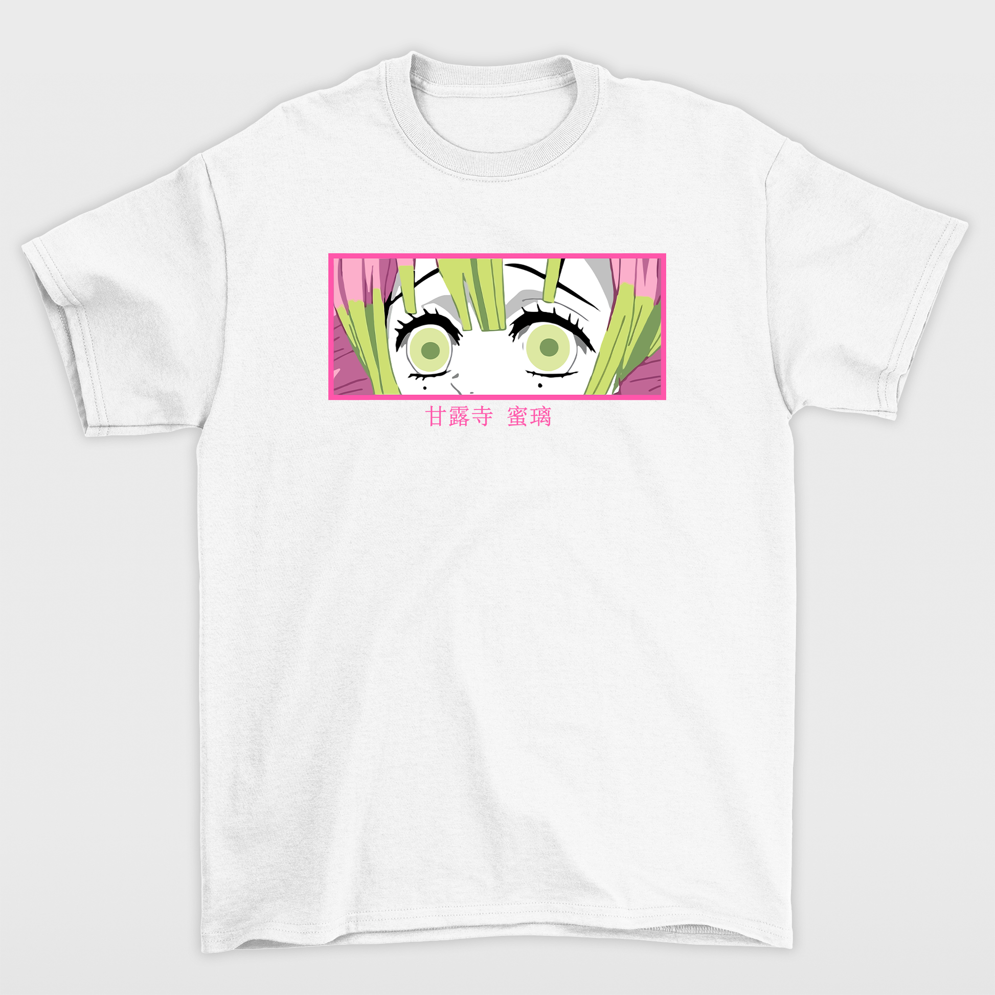 Camiseta Básica Kanroji Mitsuri Demon Slayer- BRANCO