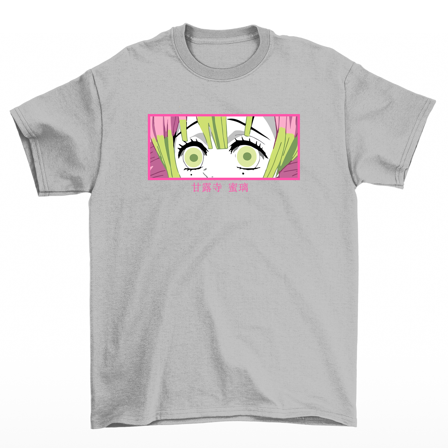 Camiseta Básica Kanroji Mitsuri Demon Slayer- CINZA