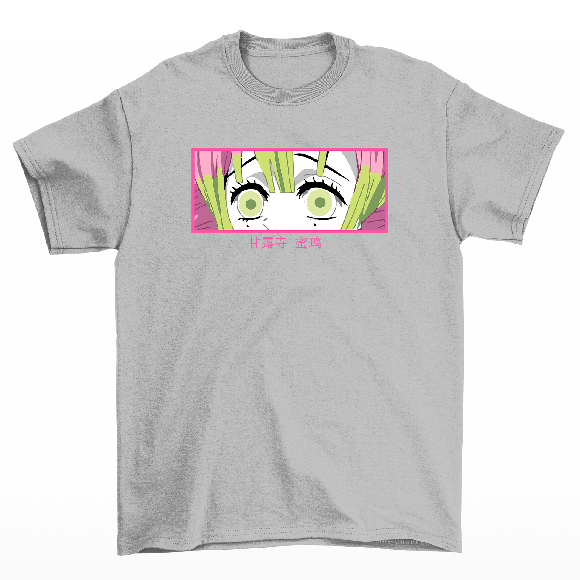 Camiseta Básica Kanroji Mitsuri Demon Slayer- CINZA