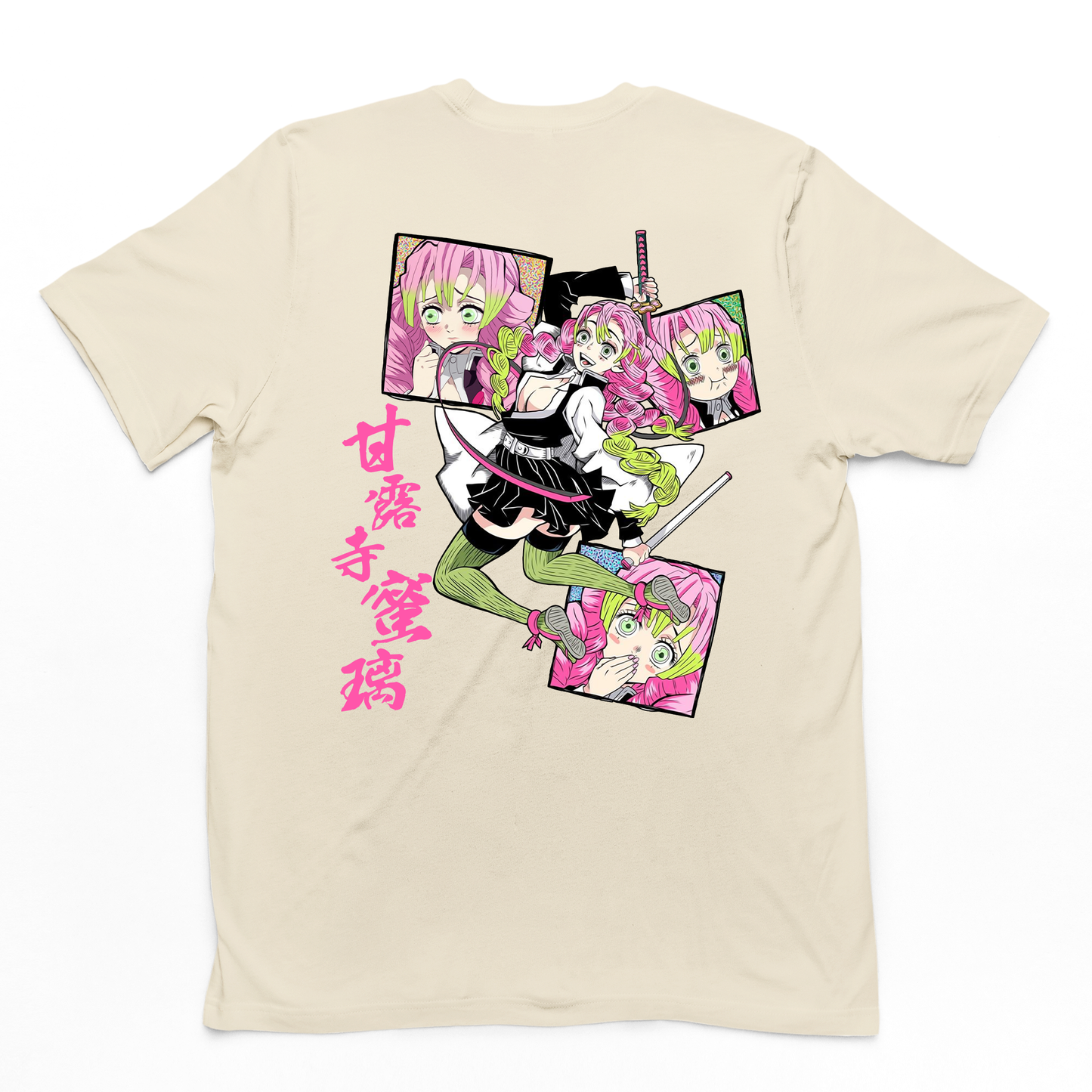 Camiseta Básica Kanroji Mitsuri Demon Slayer- pérola