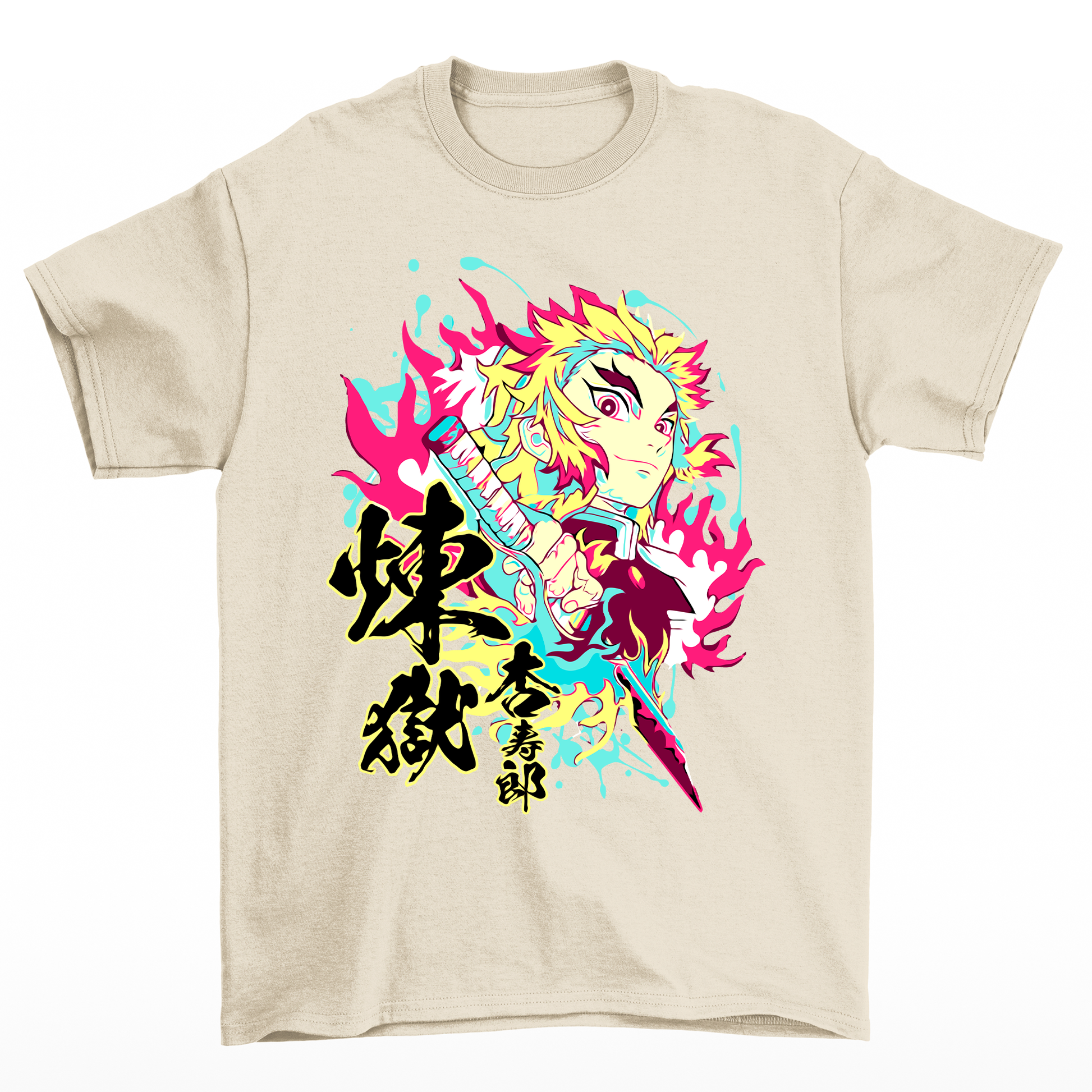 Camiseta Básica Rengoku Hashira Demon Slayer- PÉROLA