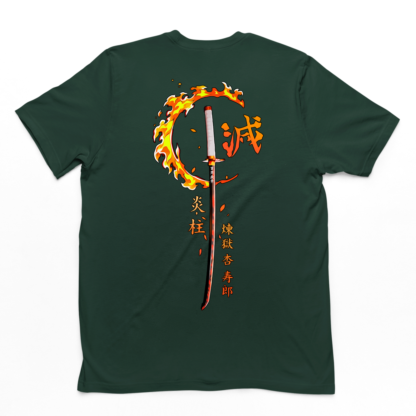 Camiseta Básica Rengoku Hashira Demon Slayer- VERDE