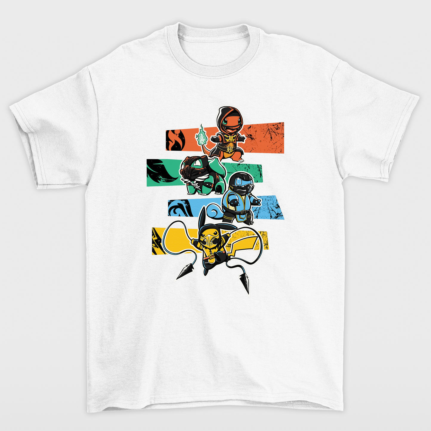 Camiseta Pokemon Ninjas- branco