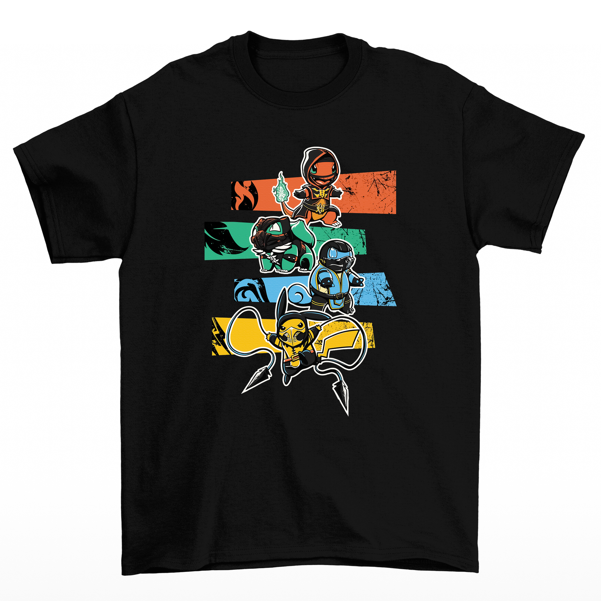 Camiseta Pokemon Ninjas- preto