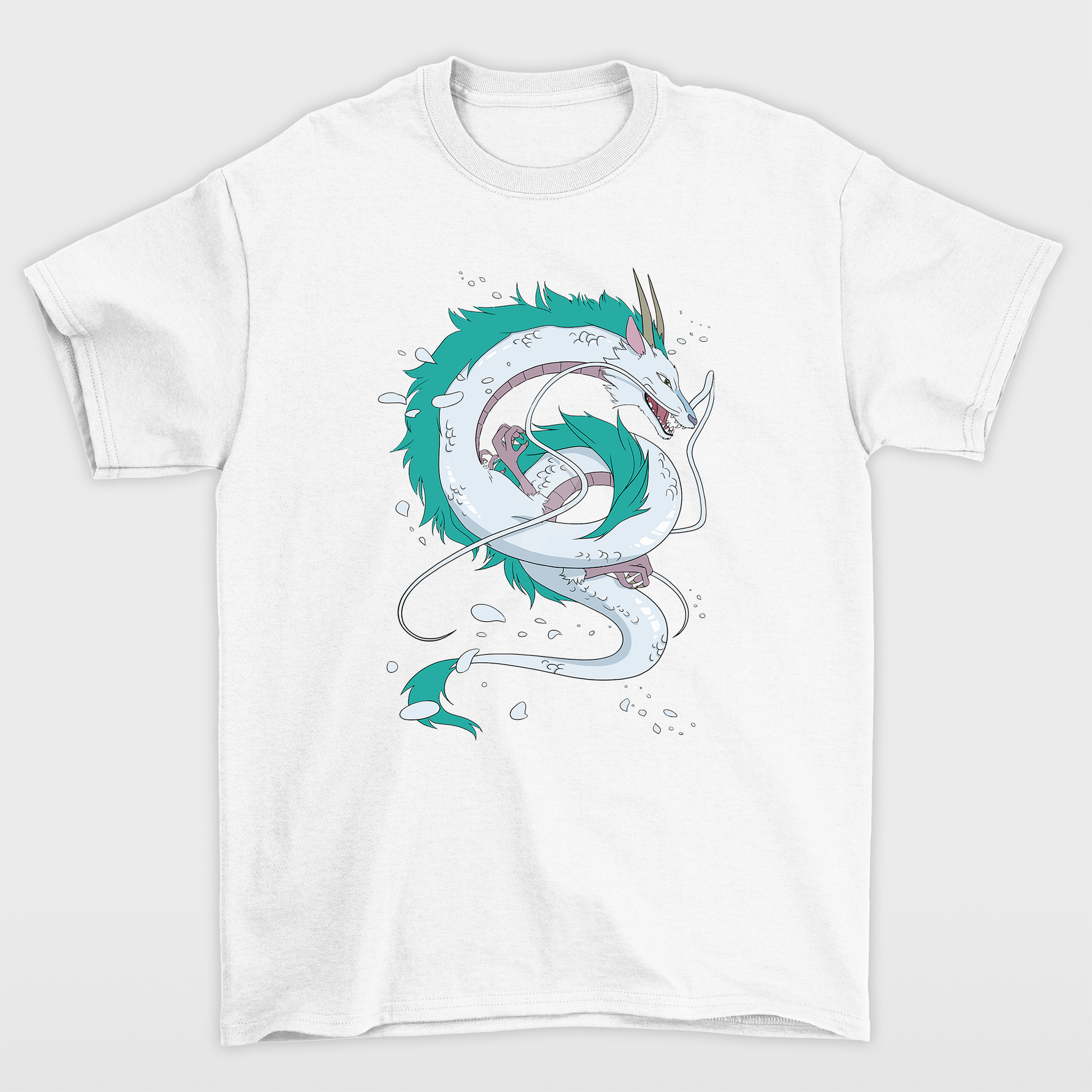 Camiseta Haku A Viagem De Chihiro-branco