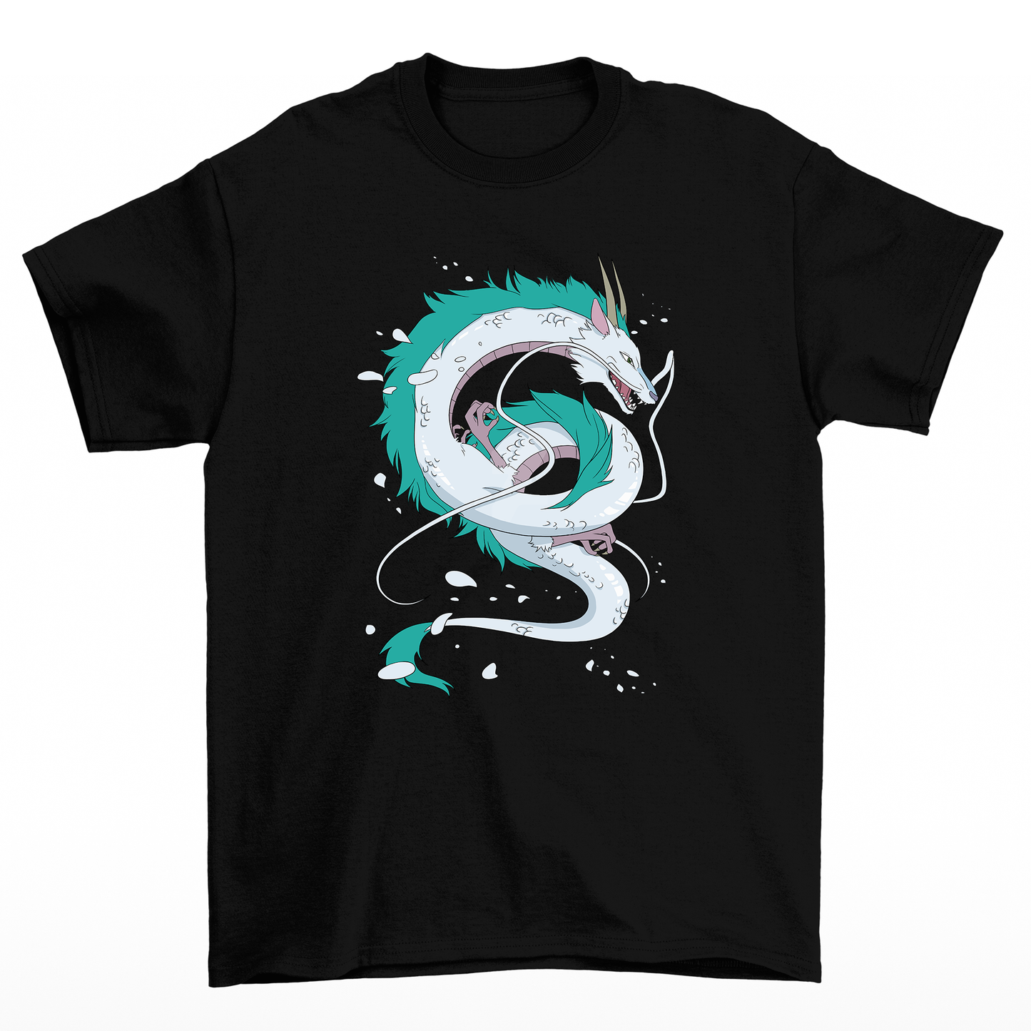 Camiseta Haku A Viagem De Chihiro-preto