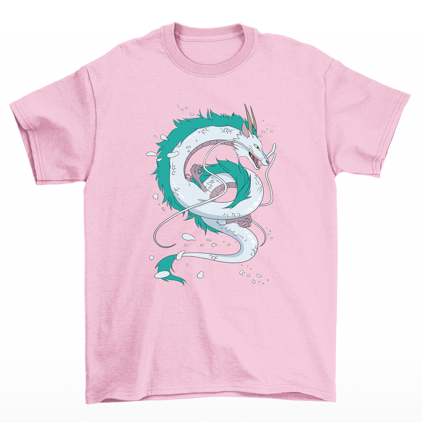 Camiseta Haku A Viagem De Chihiro-rosa bebe