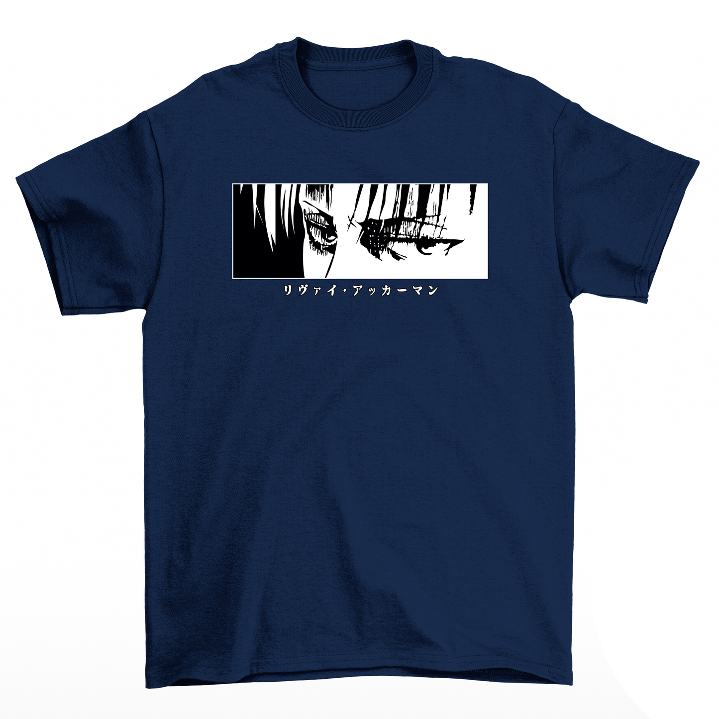 Camiseta Levi Attack On Titan Eyes-azul-marinho