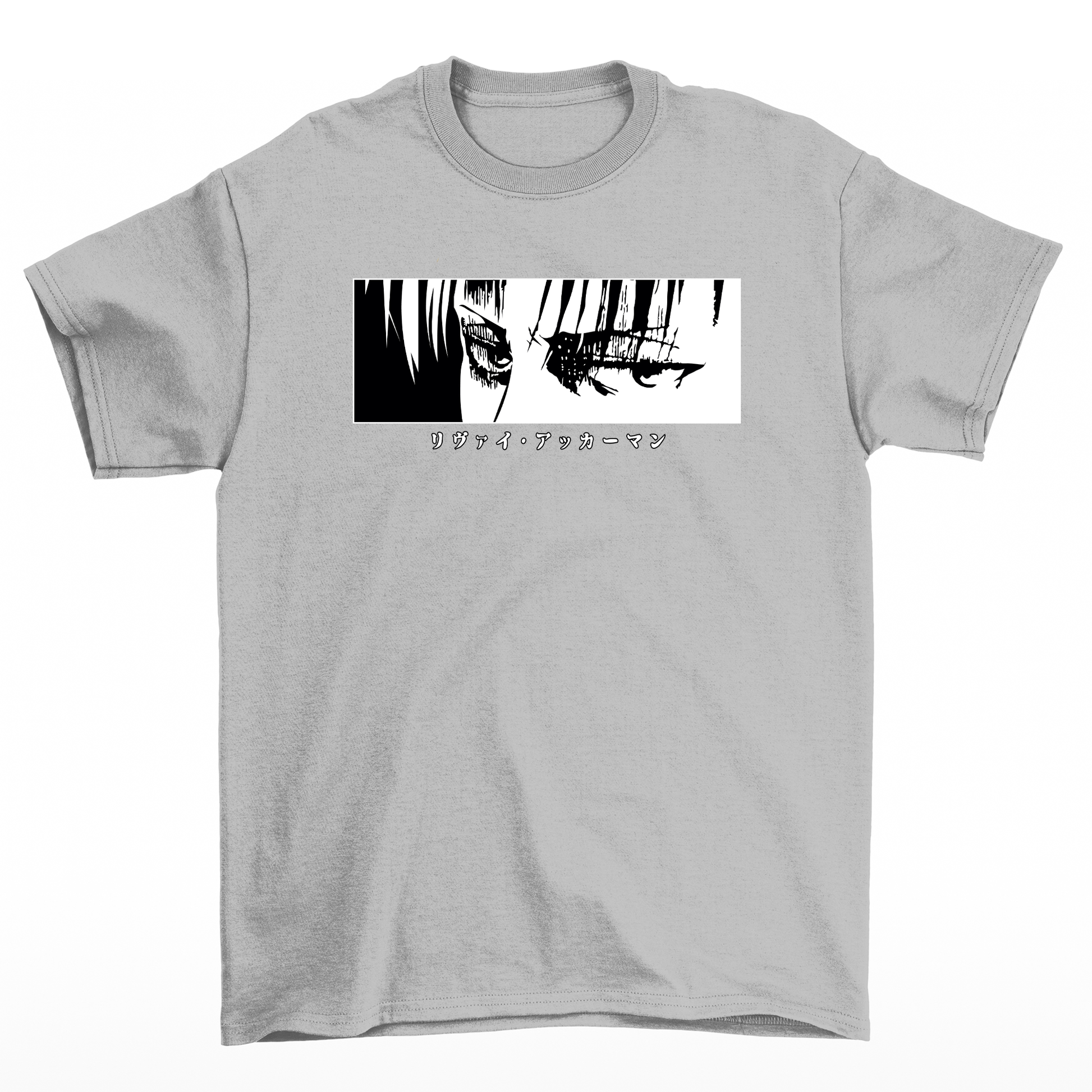 Camiseta Levi Attack On Titan Eyes-cinza