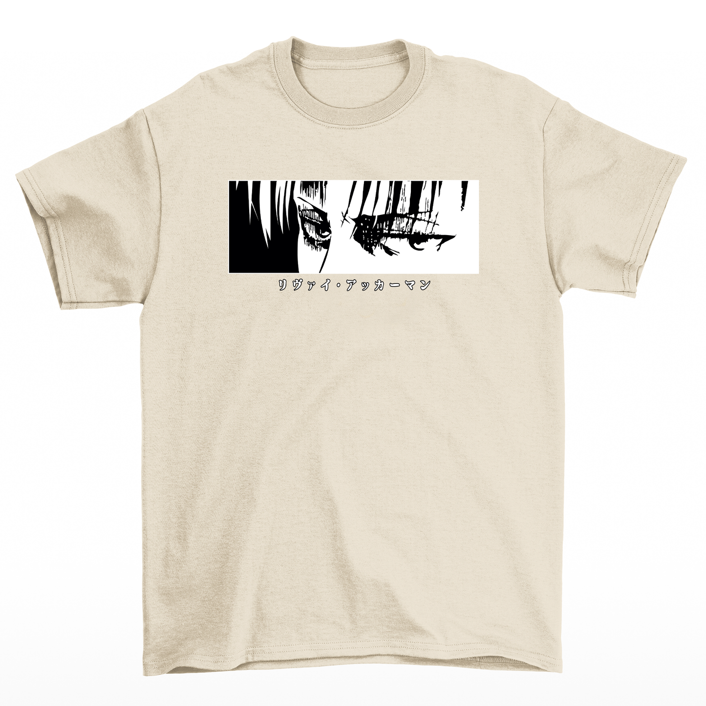Camiseta Levi Attack On Titan Eyes-pérola