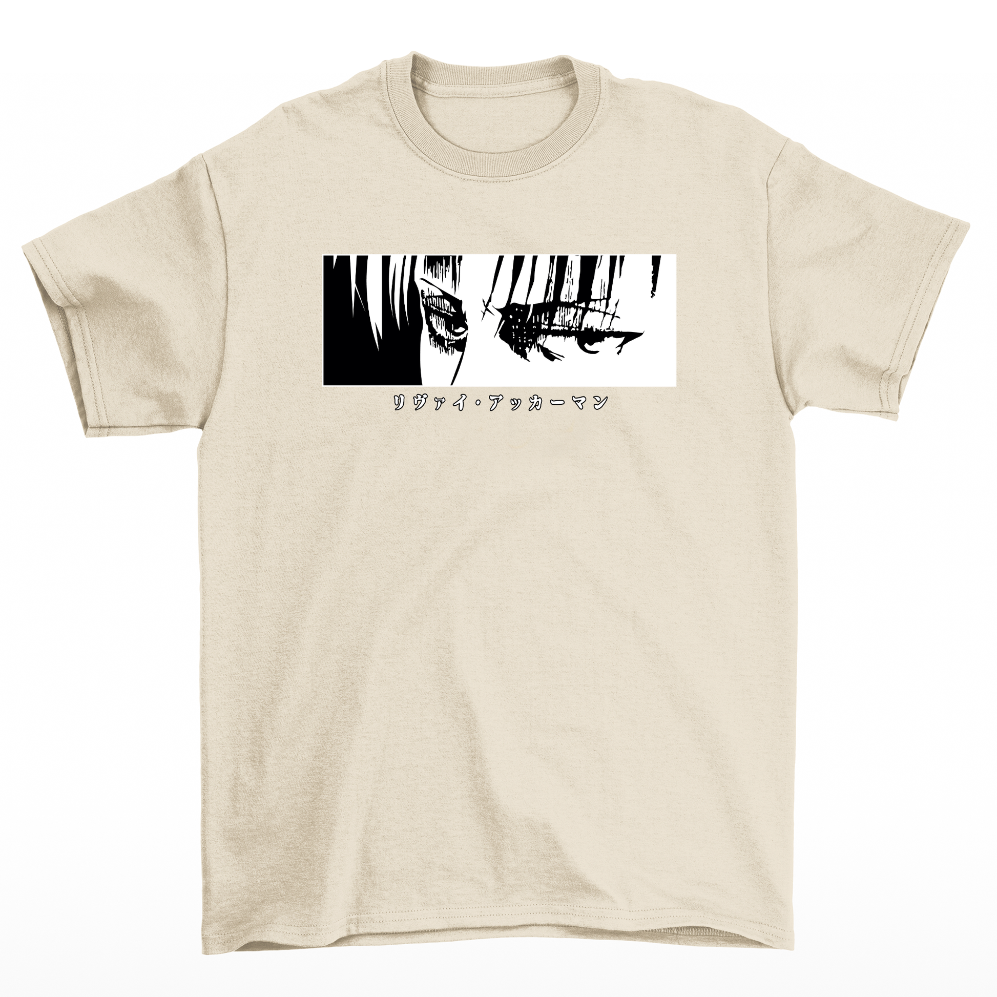 Camiseta Levi Attack On Titan Eyes-pérola