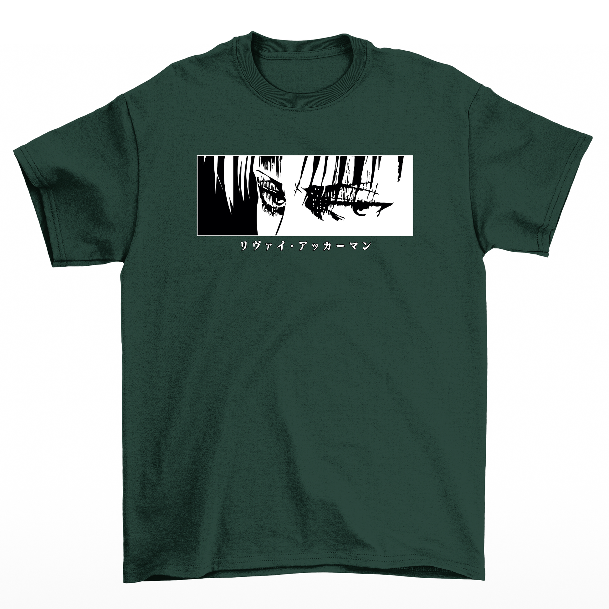 Camiseta Levi Attack On Titan Eyes-verde