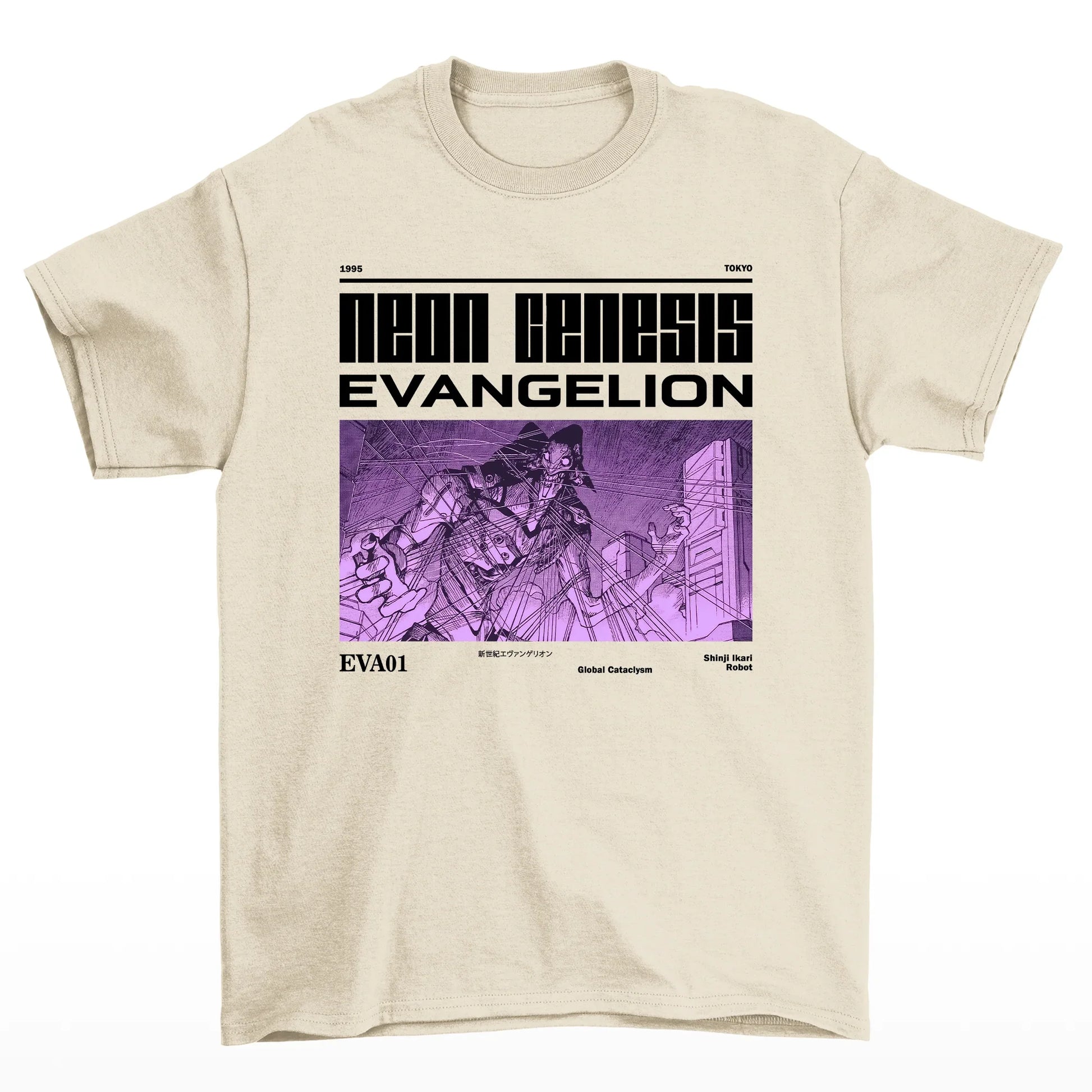 Camiseta Neon Genesis Evangelion Eva 01- Pérola