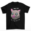 camiseta básica preta com estampa de javali i maybe stupid