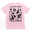 Camiseta Básica Unissex Jujutsu Kaisen Toji Fushiguro- rosa bebe