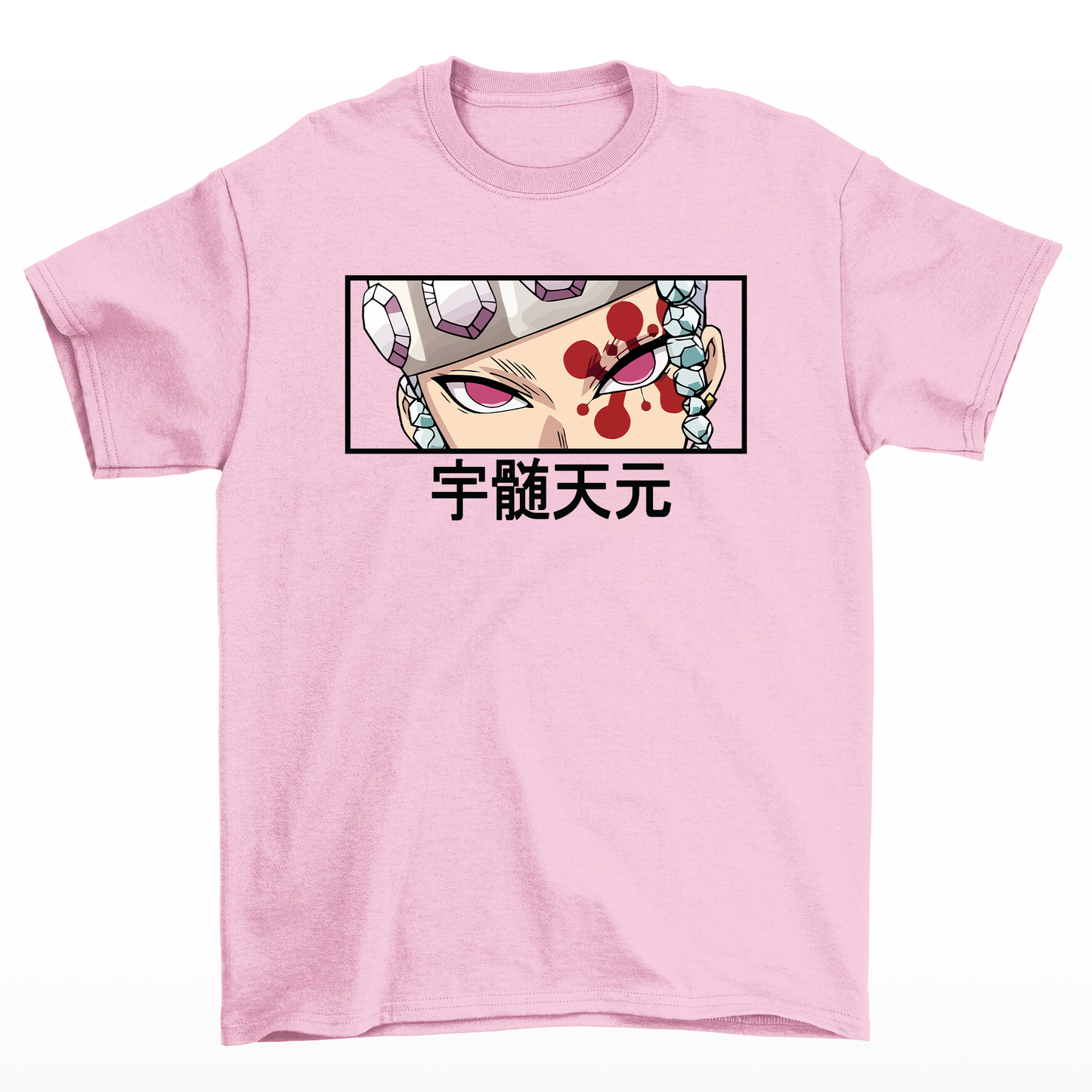 Camiseta Básica rosa bebê Hashira do anime Demon Slayer