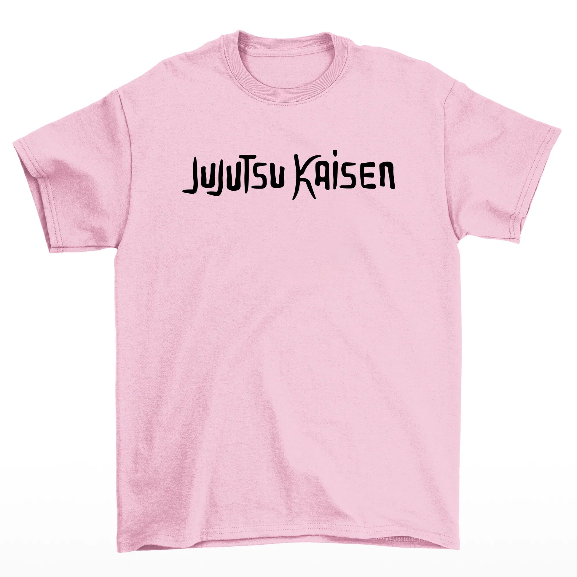 Camiseta Básica Gojou Satoru Anime Jujutsu Kaisen-rosa bebê