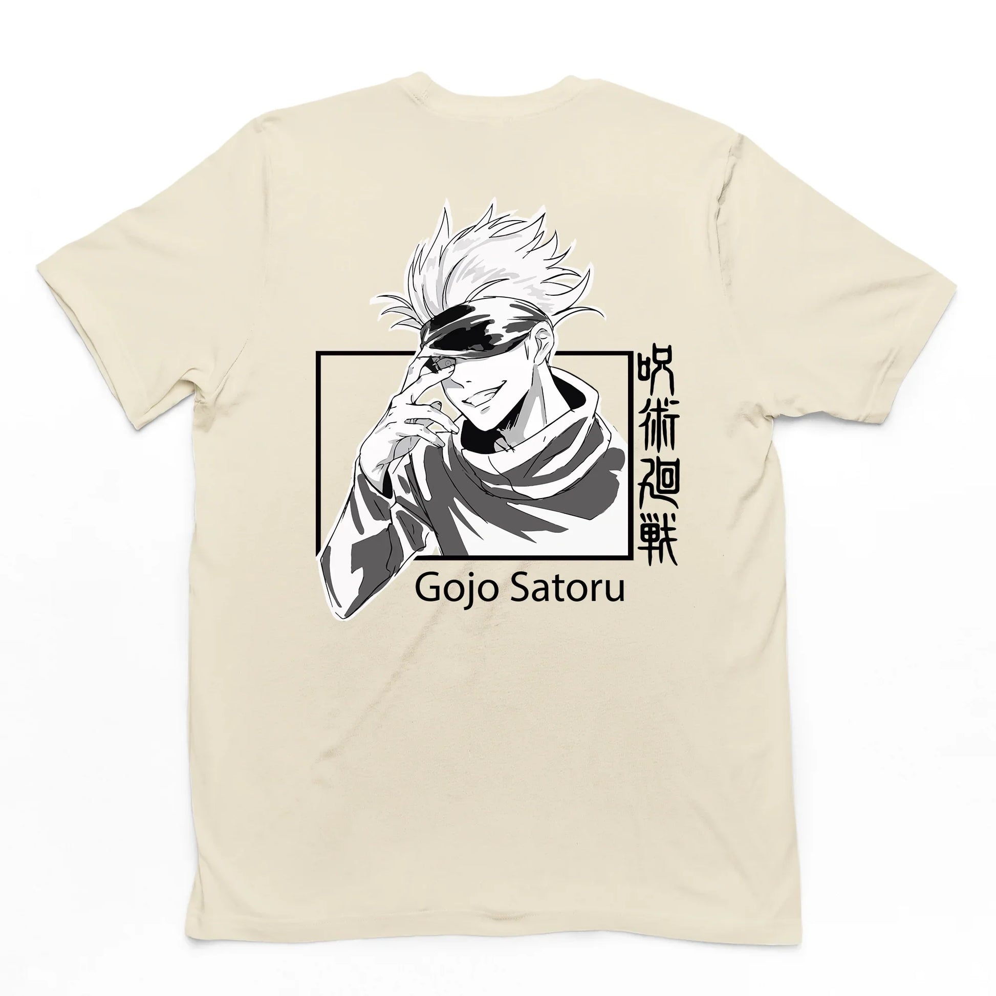 Camiseta Básica Gojou Satoru Anime Jujutsu Kaisen-pérola