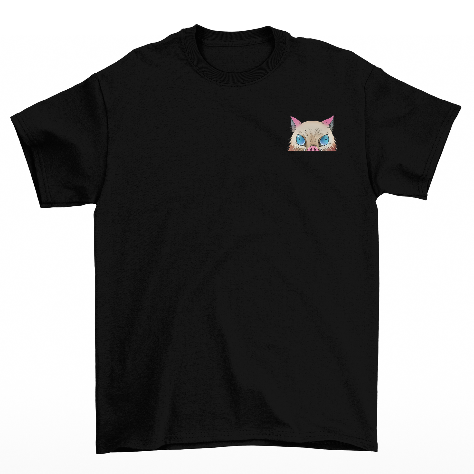Camiseta Básica Unissex Inosuke Boar Demon Slayer- PRETO